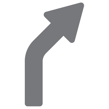 Right Angled Arrow, Gray, 15, 8611XGY